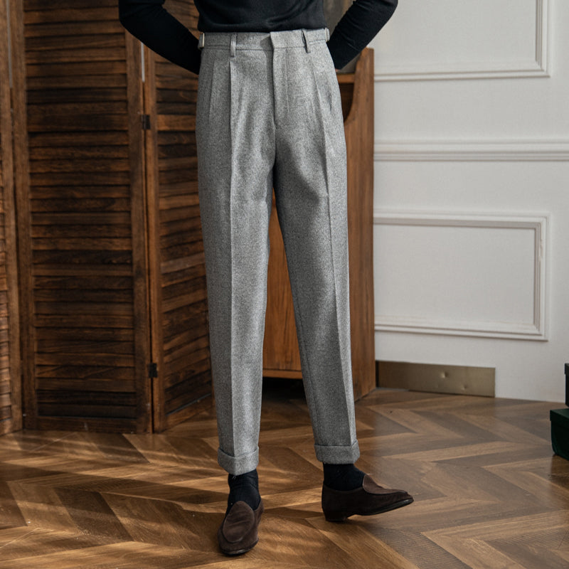 Houndstooth Edinburgh Straight Fit Trousers