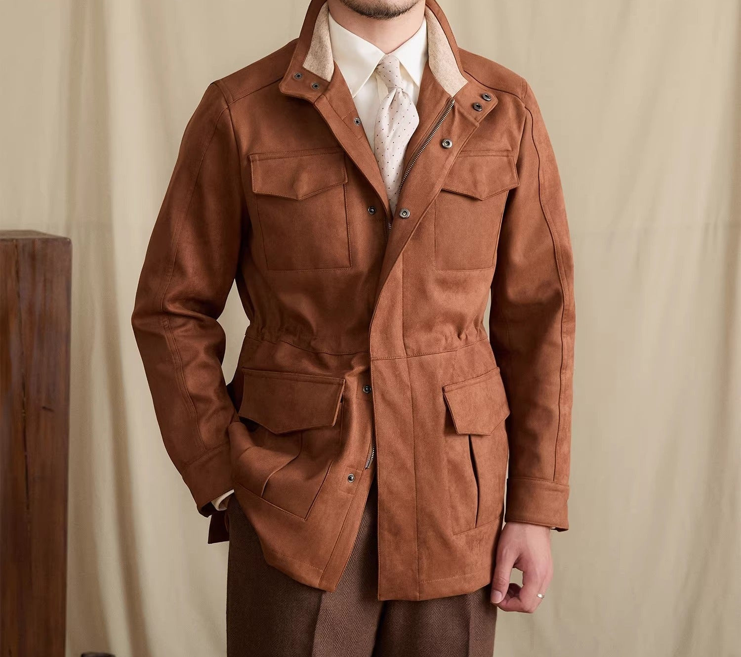 St James Hunting Faux Suede Jacket