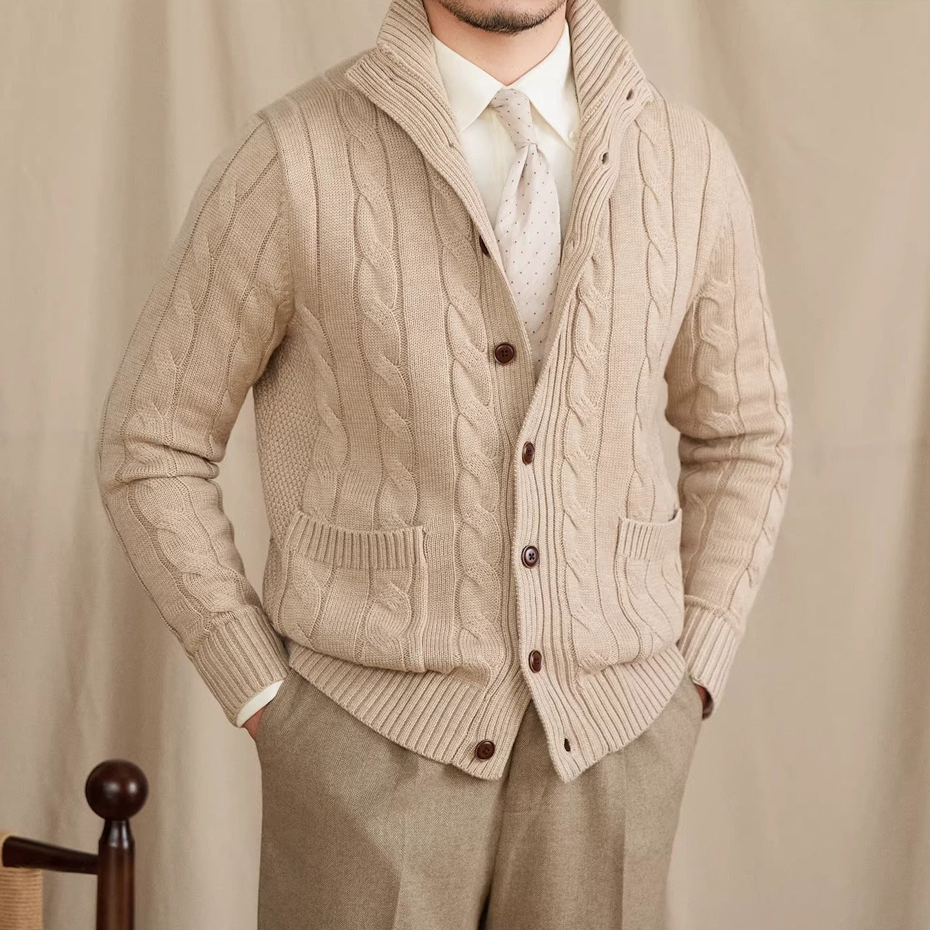 Cable knit cardigan from the ANYORAL jumpers and cardigans collection