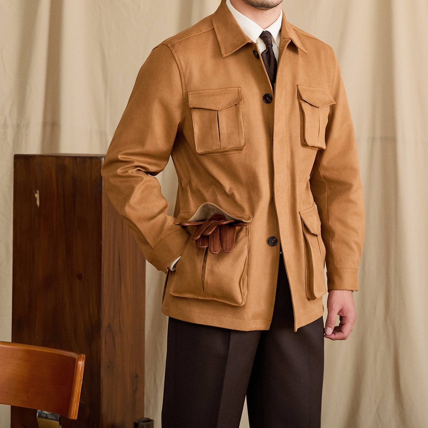 Hyde Faux Suede Hunting Jacket