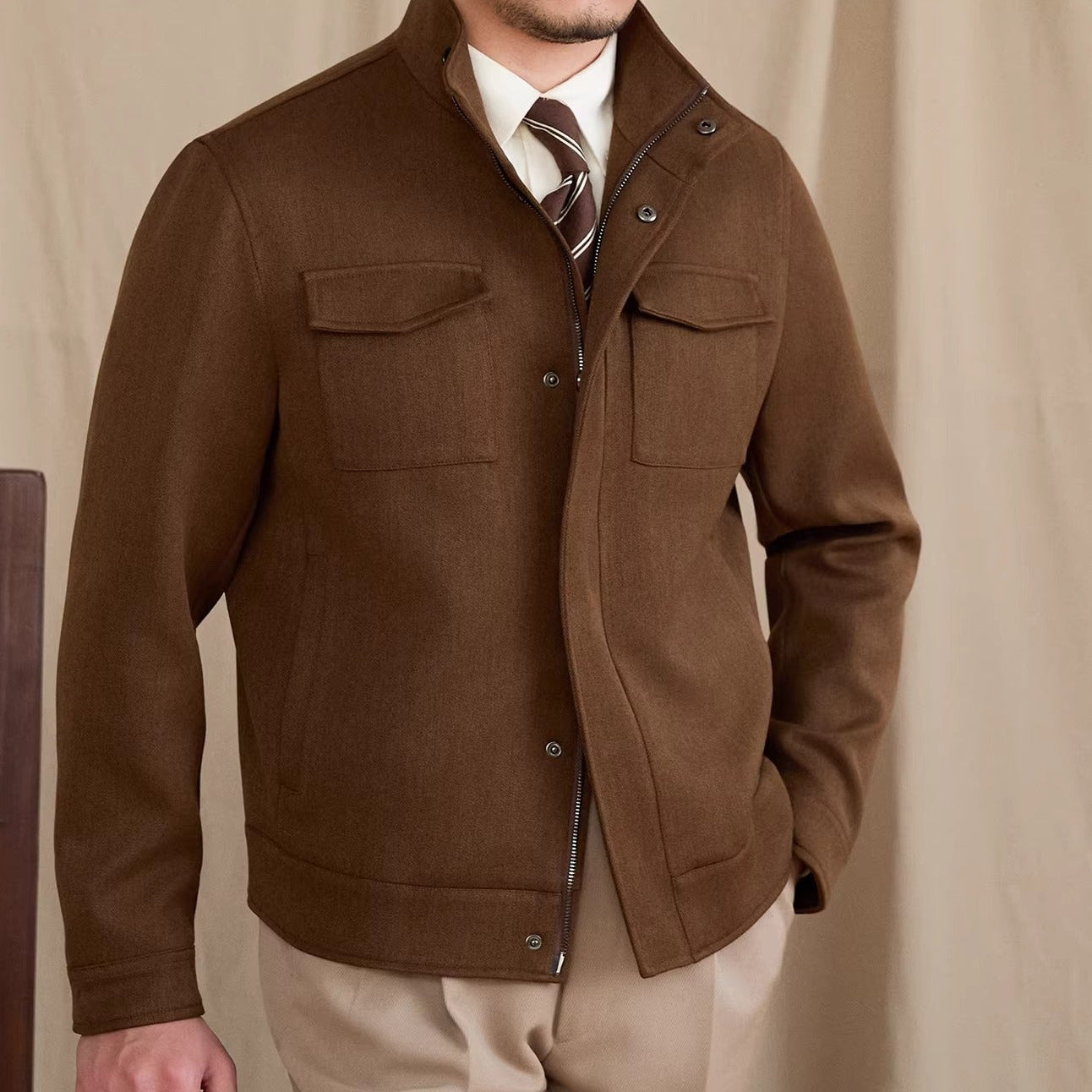 Knightsbridge Wool Blend Short Jacket